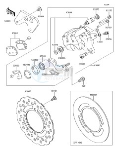 KX85 KX85CJF EU drawing Rear Brake