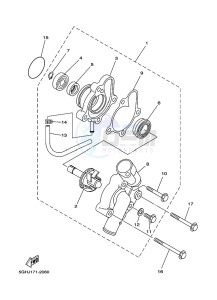 YFM450FWBD KODIAK 450 EPS (BEYA) drawing WATER PUMP