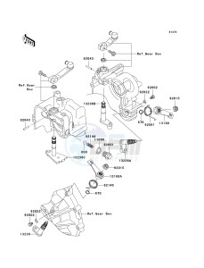 KAF 950 G [MULE 4010 TRANS4X4 DIESEL] (G9F-GAF) GAF drawing GEAR CHANGE MECHANISM