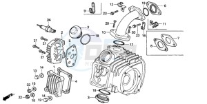 CT110 drawing CYLINDER HEAD COVER