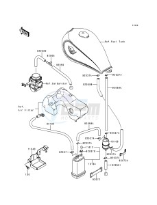 EN 500 A [VULCAN 500] (A1-D5) [VULCAN 500] drawing FUEL EVAPORATIVE SYSTEM