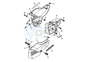 YBR 125 drawing SIDE COVERS