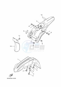 YZ85LW YZ85 (B0GG) drawing FENDER