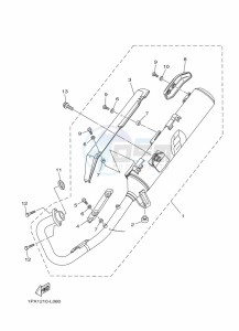 YBR125EGS (43BK) drawing EXHAUST