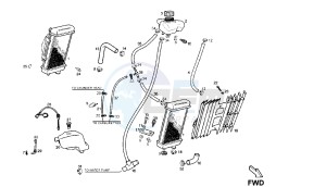 SENDA SM X-TREM - 50 CC 2T EU2 drawing COOLING SYSTEM