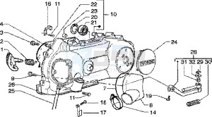 Liberty 150 Leader drawing Kickstarter-crankcase cooling