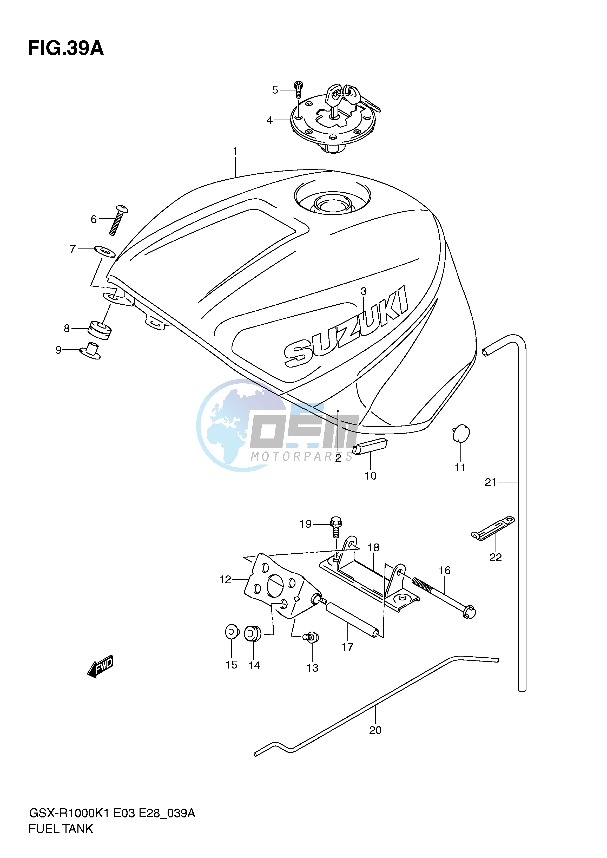 FUEL TANK (GSX-R1000K2)