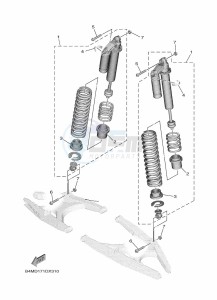 YXE1000EWS YX10ERPSN (B4MD) drawing REAR SUSPENSION