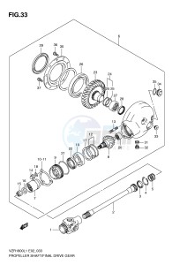 VZR1800 (E2) INTRUDER drawing PROPELLER SHAFT FINAL DRIVE GEAR (VZR1800UFL1 E19)