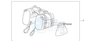 VT750C drawing NYLON SADDLEBAG