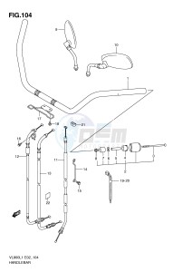 VL800 (E2) VOLUSIA drawing HANDLEBAR (VL800CL1 E19)