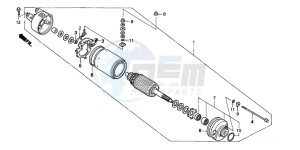 TRX450FE drawing STARTING MOTOR