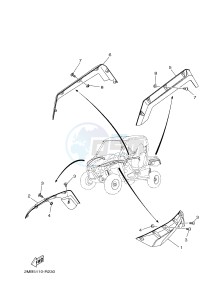 YXE700 YXE70WPAJ WOLVERINE R (B3D5) drawing FENDER