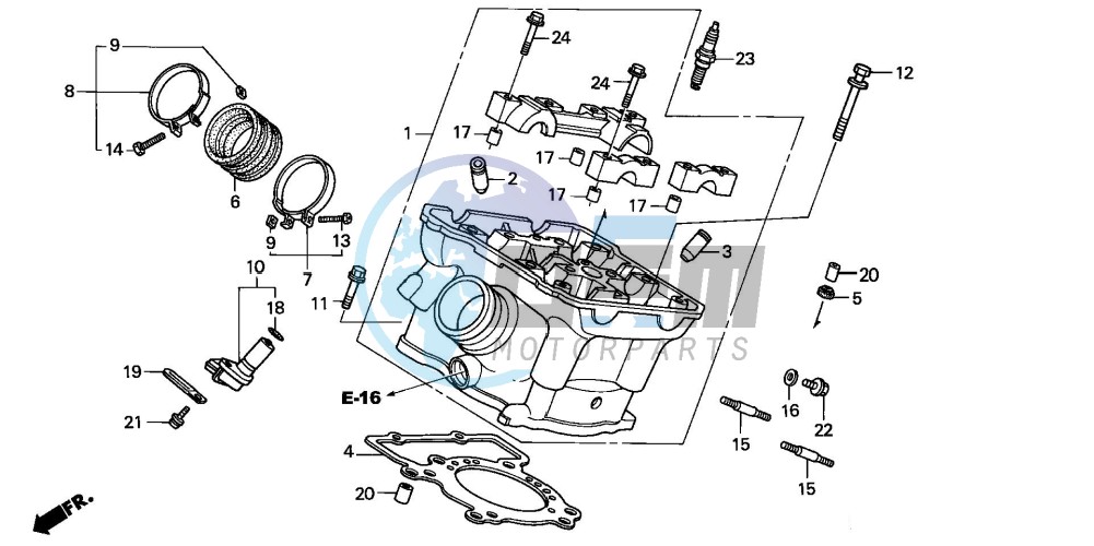 REAR CYLINDER HEAD