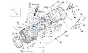 Sport 1200 1200 drawing Cylinder head and valves