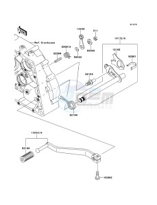 D-TRACKER 125 KLX125DEF XX (EU ME A(FRICA) drawing Gear Change Mechanism