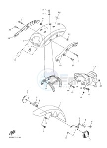 XVS950CUD-A XV950 ABS XV950 R-SPEC (BS54) drawing FENDER