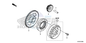 TRX420FA6H Europe Direct - (ED) drawing STARTING GEAR