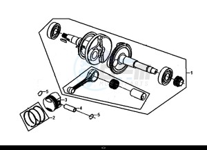 JET 4 50cc (AD05W8-EU) (E4) (L8) drawing CRANK SHAFT