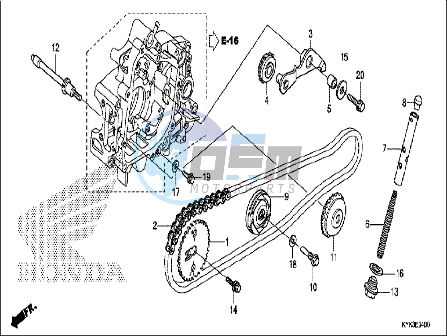 CAM CHAIN/TENSIONER