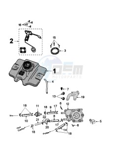 FIGHT 4 50 A4T TPS drawing TANK AND FUEL PUMP