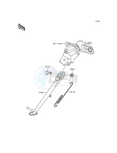 ER-6N ER650EFF XX (EU ME A(FRICA) drawing Stand(s)