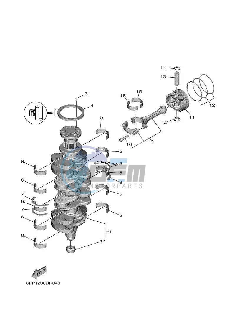 CRANKSHAFT--PISTON