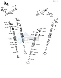 ZX 750 F [NINJA 750R] (F1-F3) [NINJA 750R] drawing VALVE-- S- -