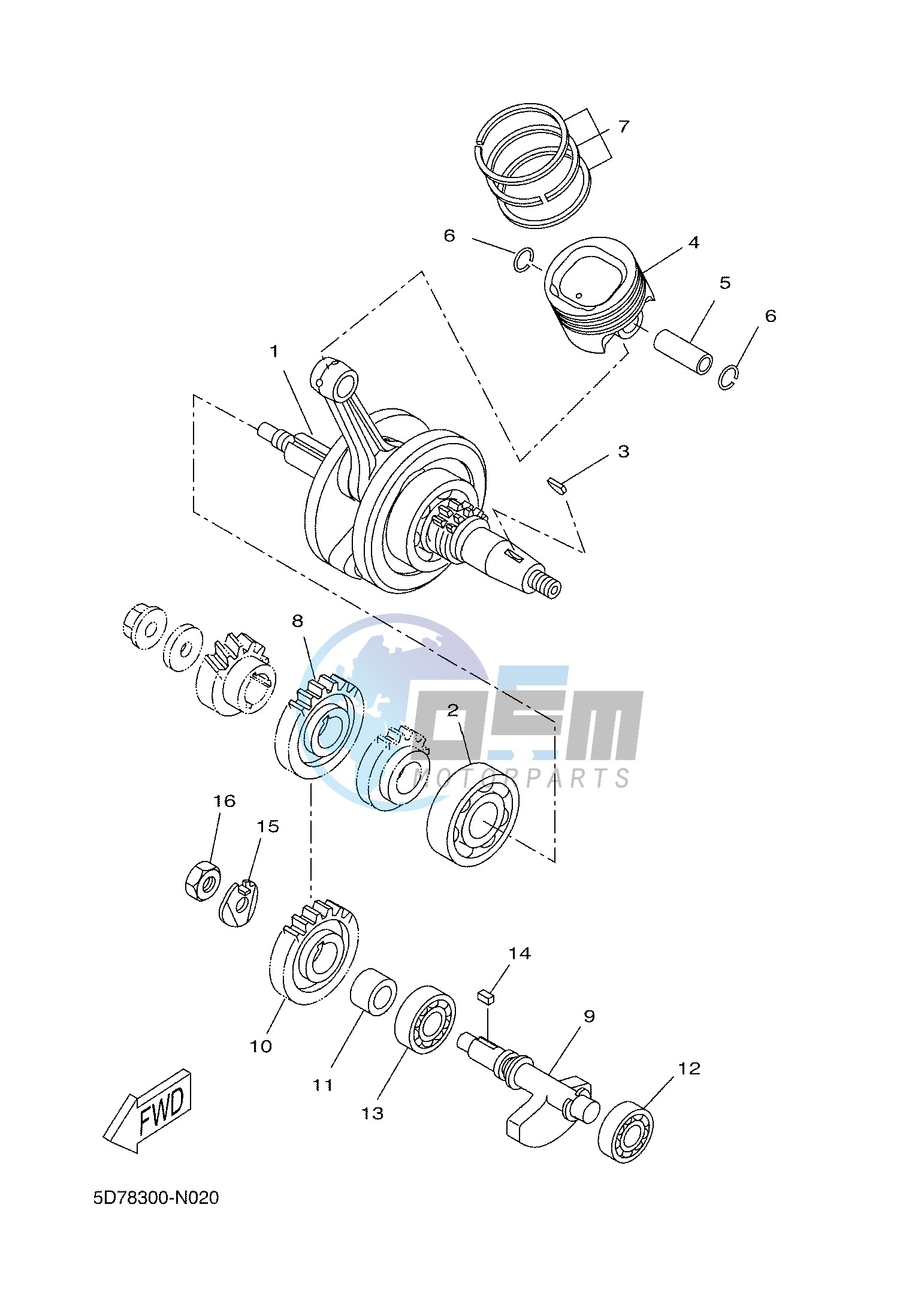 CRANKSHAFT & PISTON