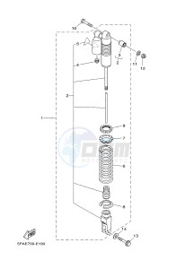 YZ85LW (1SPK) drawing REAR SUSPENSION