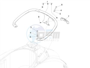 GTS SUPER- SUPER SPORT 150 4T 3V IE ABS E3-E4 (APAC) drawing Rear luggage rack