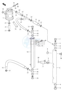 DF 115 drawing Fuel Injector (S/N 152526 & Older)