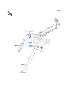 KLX110 KLX110CBF EU drawing Stand(s)