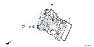 NC750DE Integra - NC750D Europe Direct - (ED) drawing CYLINDER HEAD COVER