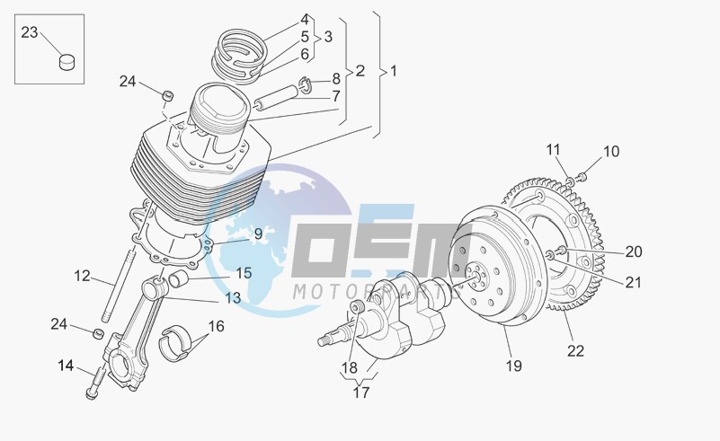 Crankshaft cpl.