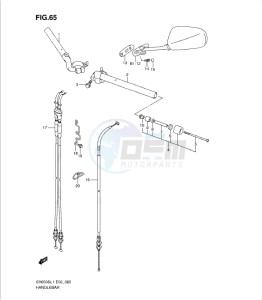 SV650/S drawing HANDLEBAR