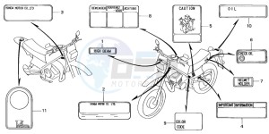 MT50F drawing CAUTION LABEL