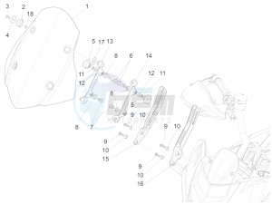 CAPONORD 1200 RALLY E3 ABS (NAFTA) drawing Windshield