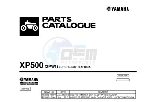 XP500 TMAX T-MAX 530 (2PW1) drawing .1-Front-Page