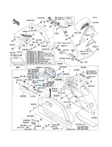 VN 1600 D [VULCAN 1600 NOMAD] (D6F-D8FA) D8FA drawing SADDLEBAGS