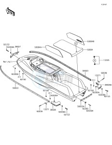 JET SKI SX-R JS1500AHF EU drawing Pads