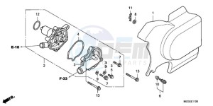 VT750CA9 Australia - (U / MME SPC) drawing WATER PUMP