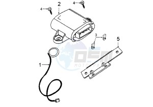 ELYSEO - 125 cc drawing ELECTRONIC ANTITHEFT