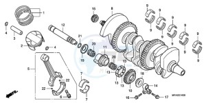 CBF1000SA France - (F / ABS CMF) drawing CRANKSHAFT/PISTON