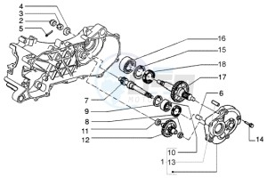 NRG 50 power DT drawing Rear wheel shaft