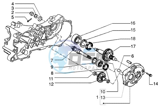 Rear wheel shaft