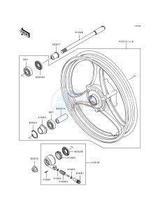 EL 250 E [ELIMINATER 250] (E1-E4) [ELIMINATER 250] drawing FRONT WHEEL