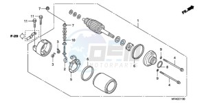 CBF1000AA France - (F / ABS CMF) drawing STARTING MOTOR