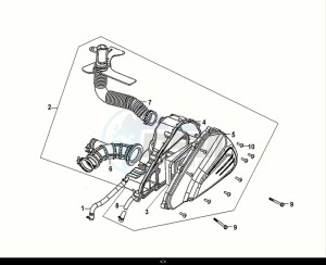 FIDDLE IV 50 (XG05W1-NL) (E5) (M1-M3) drawing AIR CLEANER