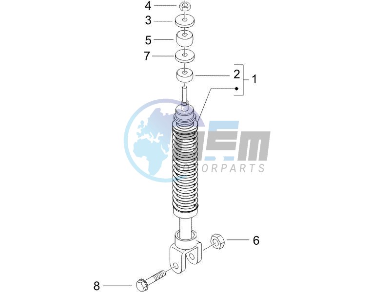 Rear suspension - Shock absorbers